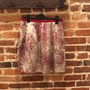 Gap floral silky skirt